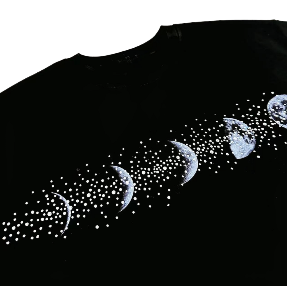 スターダスト・ルナ・フェイズ ラインストーンTシャツ dp1011