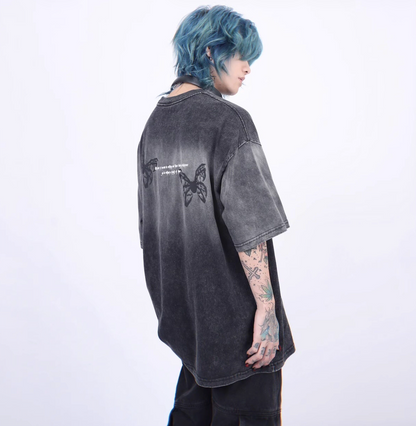 ヴィンテージフェード ウォッシュTシャツ　BL1169