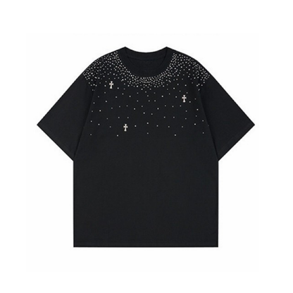 スターダスト・クロス ラインストーン ヘビーウェイト プレミアムTシャツ