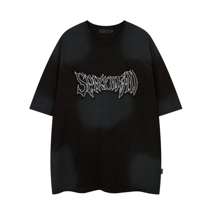 アンティークウォッシュ ワイドフィット グラフィックT　BL1171