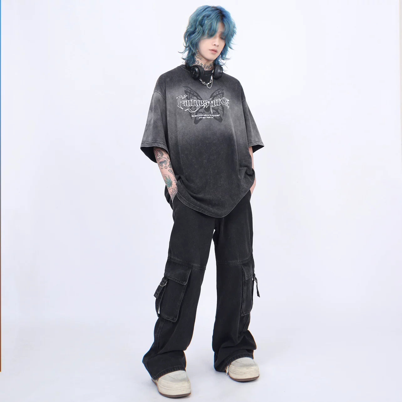 ヴィンテージフェード ウォッシュTシャツ　BL1169
