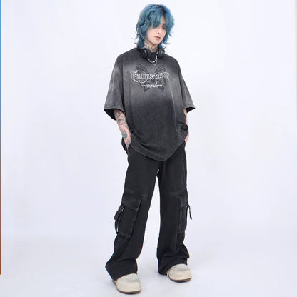 ヴィンテージフェード ウォッシュTシャツ　BL1169