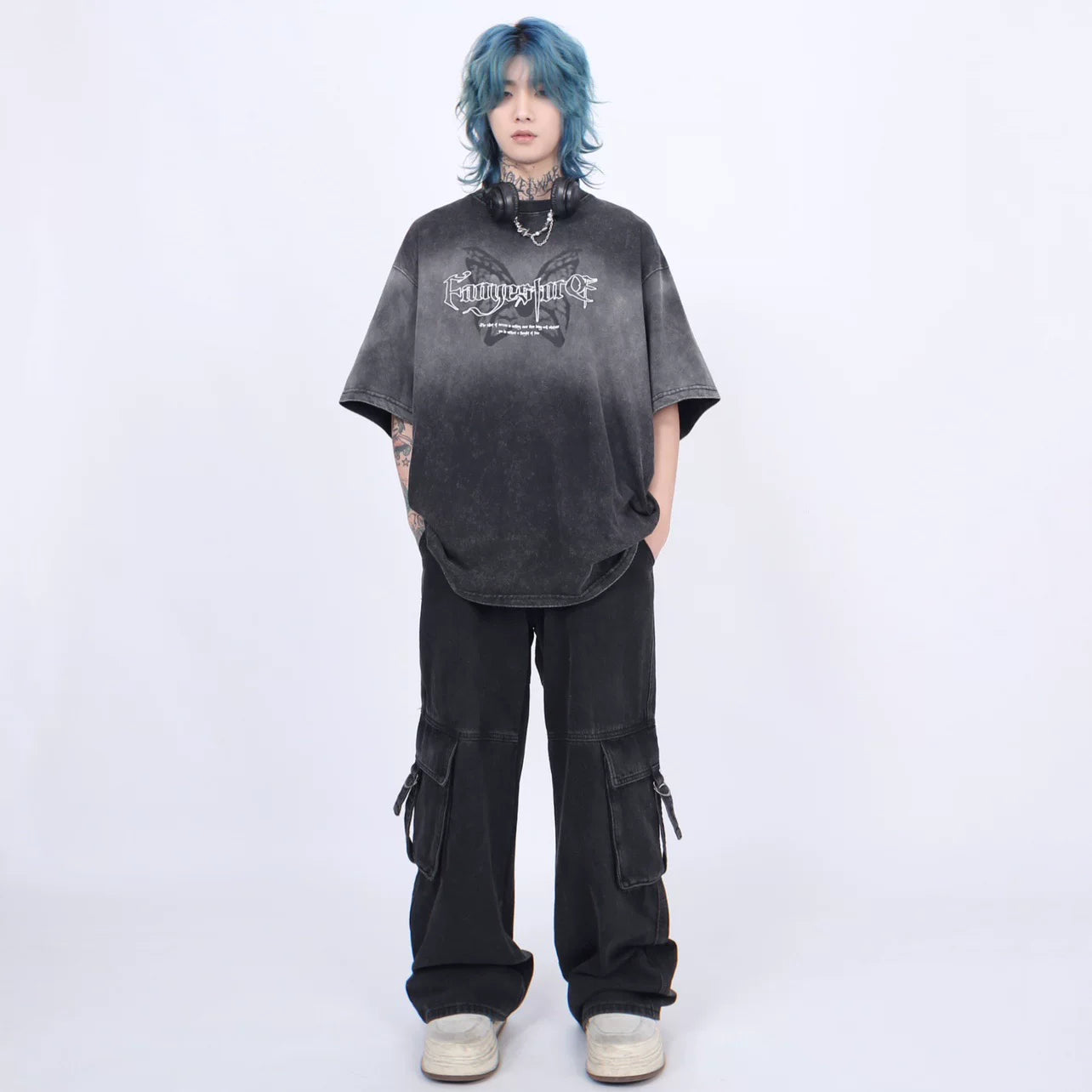 ヴィンテージフェード ウォッシュTシャツ　BL1169