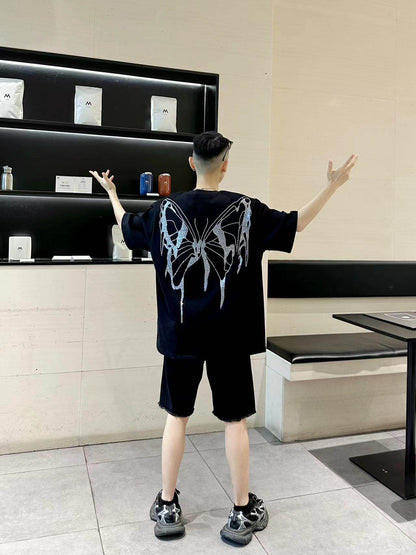 ダイヤモンド・フルグリッター オーバーサイズTシャツ　dp1015